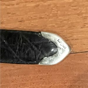 Ralph Lauren Alligator belt Black and Sterling